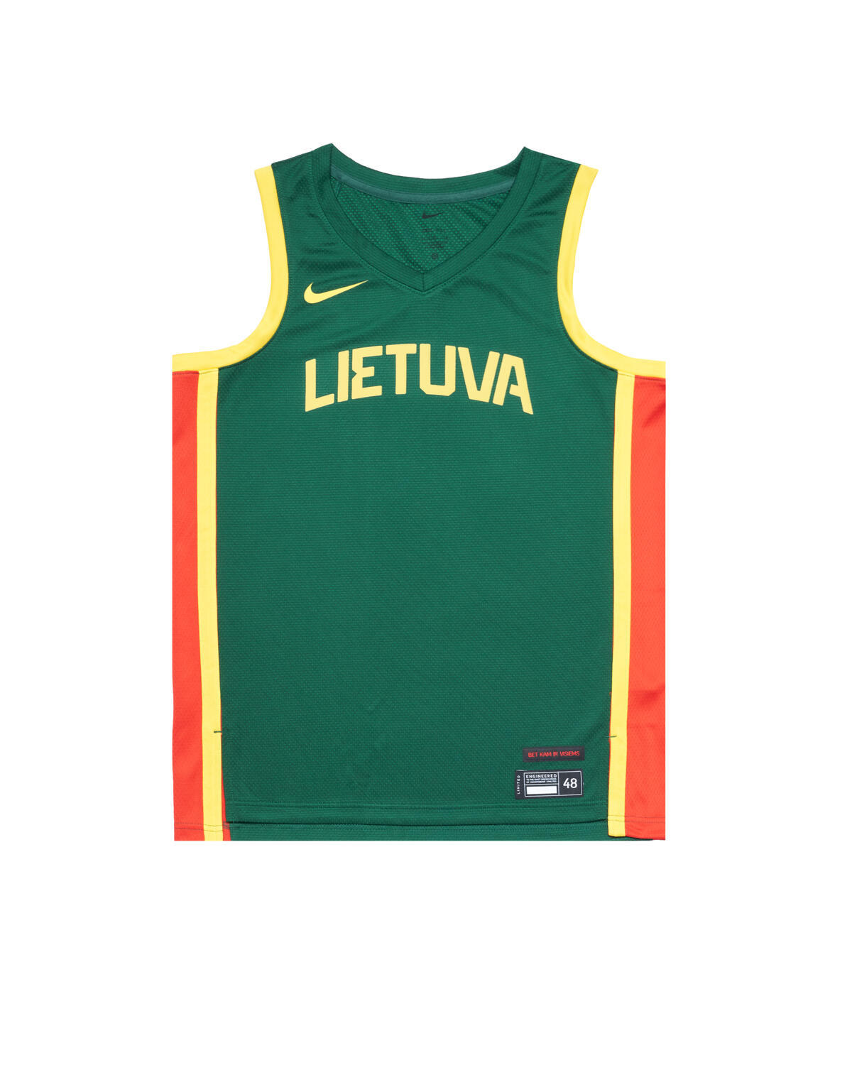 Lithuania basketball jersey hotsell